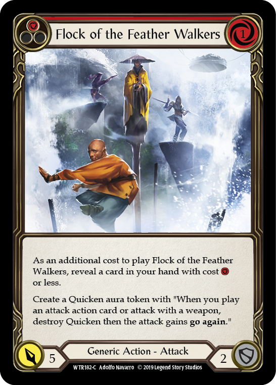 Flock of the Feather Walkers (Red) [WTR182-C] Alpha Print Rainbow Foil | Good Games North