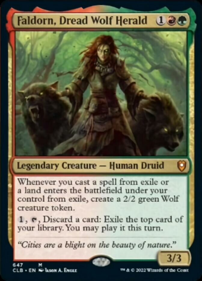 Faldorn, Dread Wolf Herald [Commander Legends: Battle for Baldur's Gate] | Good Games North