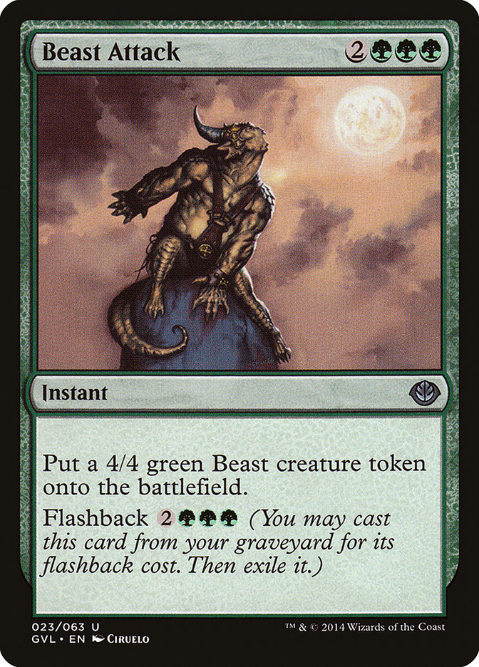 Beast Attack (Garruk vs. Liliana) [Duel Decks Anthology] | Good Games North