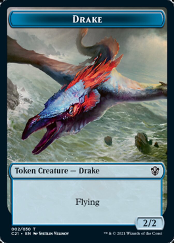 Drake // Elemental (002) Token [Commander 2021 Tokens] | Good Games North