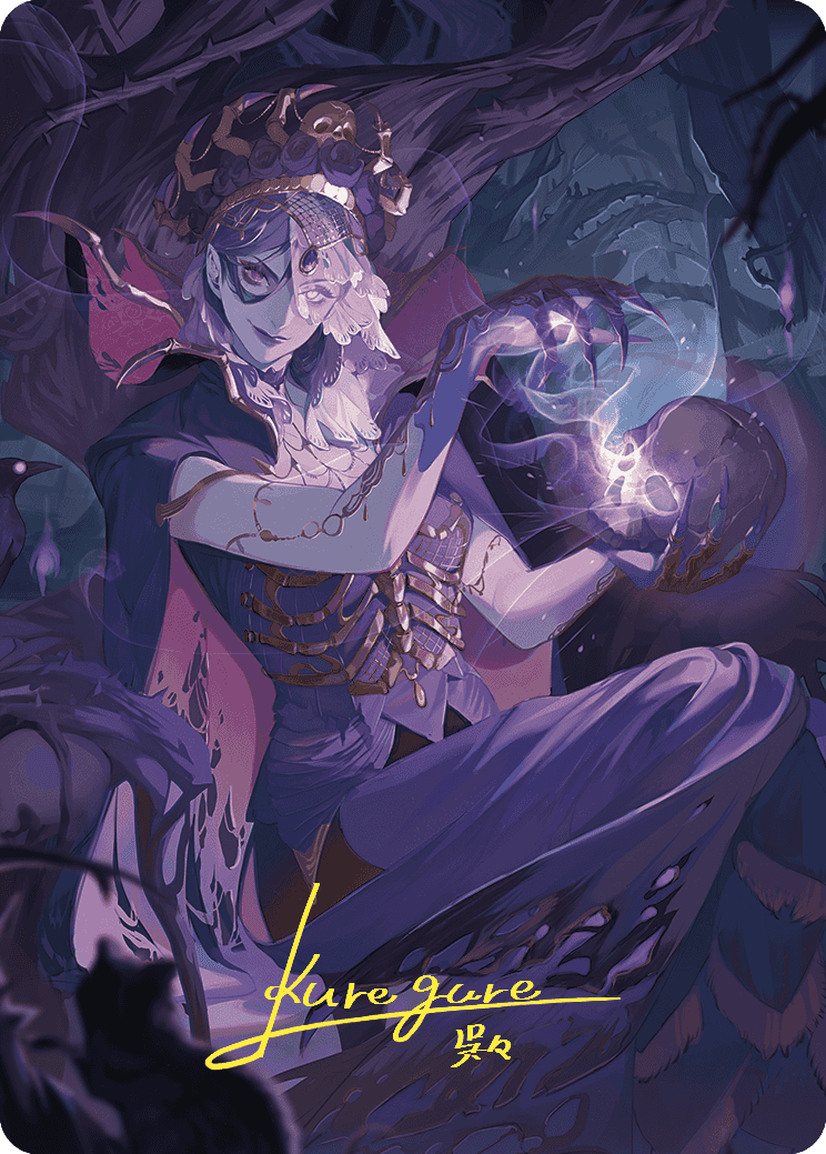 Necropotence Art Card (Gold-Stamped Signature) [Wilds of Eldraine Art Series] | Good Games North