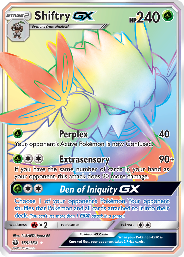 Shiftry GX (169/168) [Sun & Moon: Celestial Storm] | Good Games North