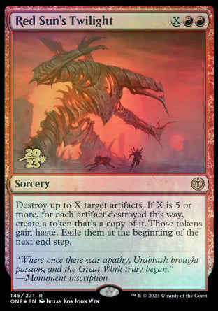 Red Sun's Twilight [Phyrexia: All Will Be One Prerelease Promos] | Good Games North