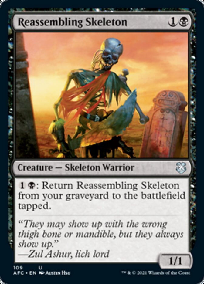 Reassembling Skeleton [Dungeons & Dragons: Adventures in the Forgotten Realms Commander] | Good Games North