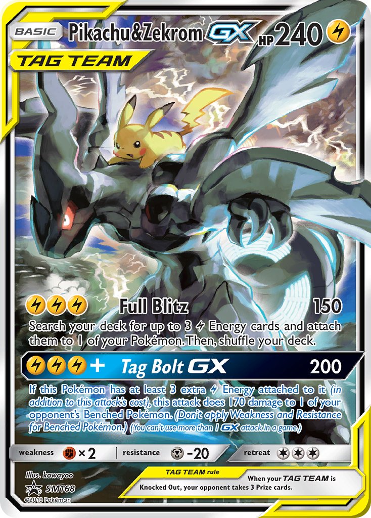 Pikachu & Zekrom GX (SM168) [Sun & Moon: Black Star Promos] | Good Games North