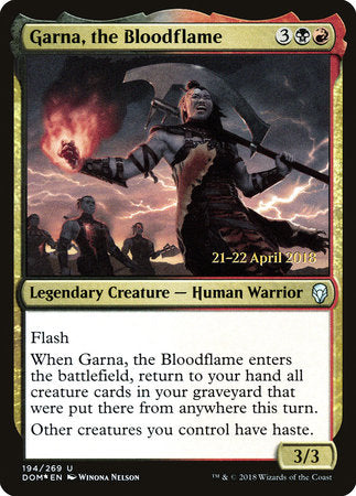 Garna, the Bloodflame [Dominaria Promos] | Good Games North