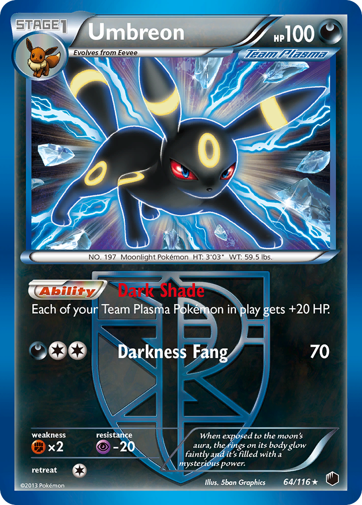 Umbreon (64/116) [Black & White: Plasma Freeze] | Good Games North