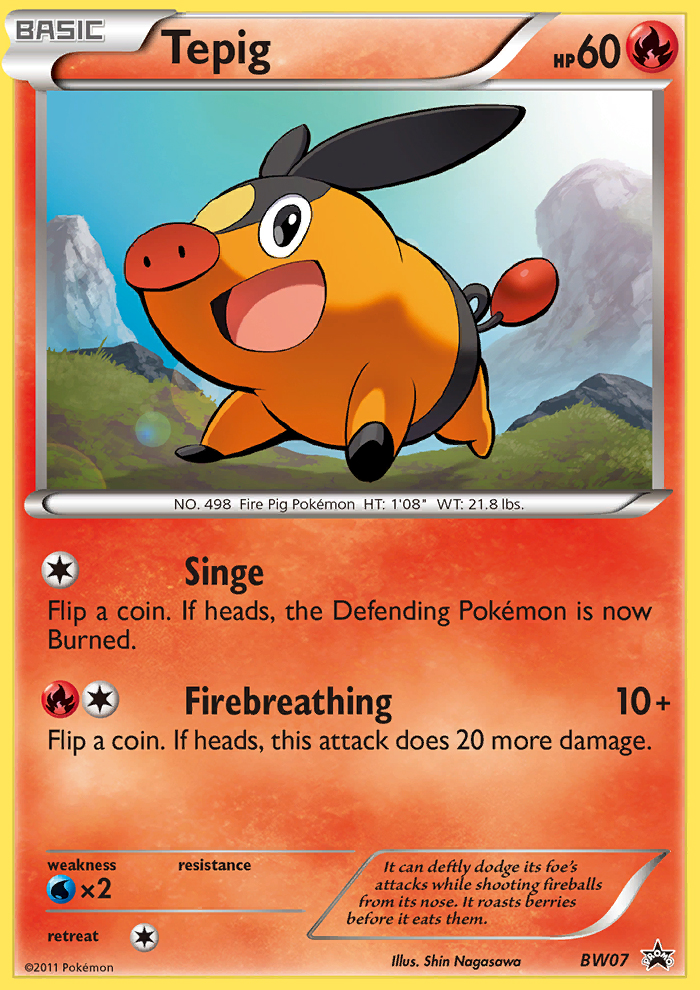 Tepig (BW07) [Black & White: Black Star Promos] | Good Games North