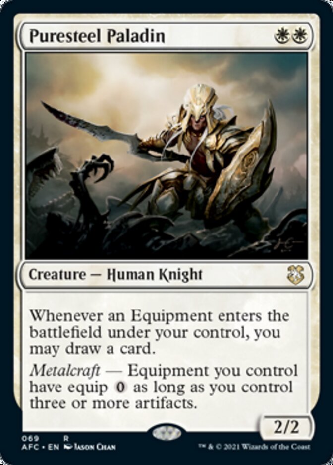 Puresteel Paladin [Dungeons & Dragons: Adventures in the Forgotten Realms Commander] | Good Games North