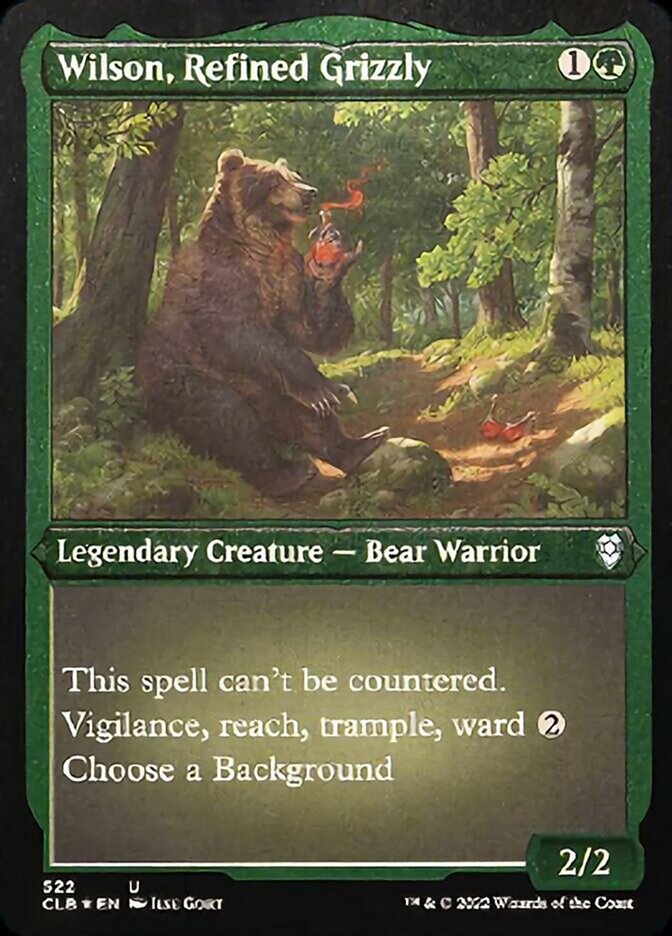 Wilson, Refined Grizzly (Foil Etched) [Commander Legends: Battle for Baldur's Gate] | Good Games North