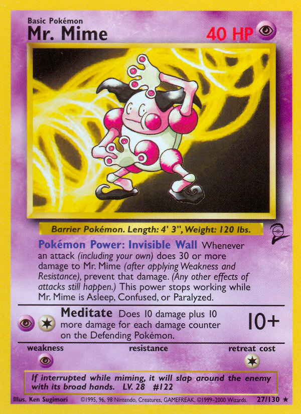 Mr. Mime (27/130) [Base Set 2] | Good Games North