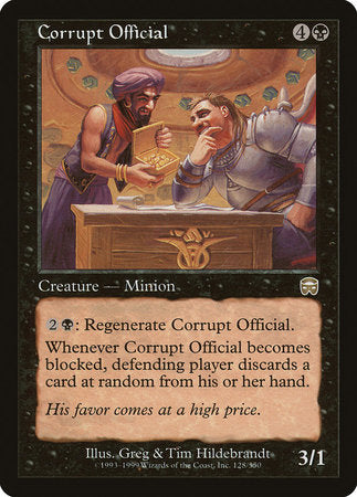 Corrupt Official [Mercadian Masques] | Good Games North