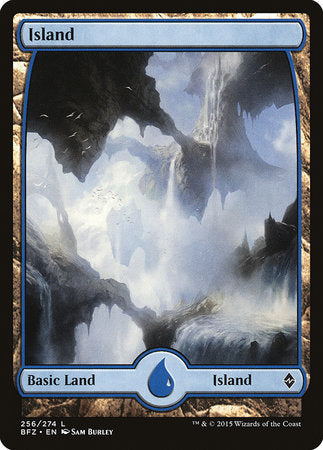 Island (256) - Full Art [Battle for Zendikar] | Good Games North