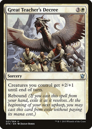 Great Teacher's Decree [Dragons of Tarkir] | Good Games North