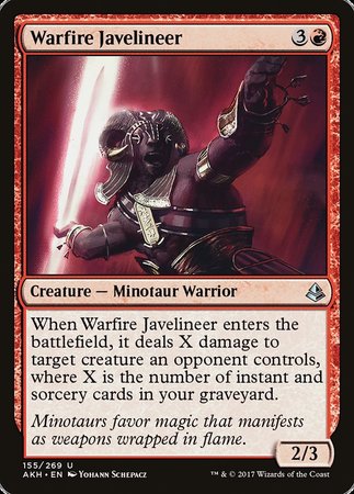 Warfire Javelineer [Amonkhet] | Good Games North