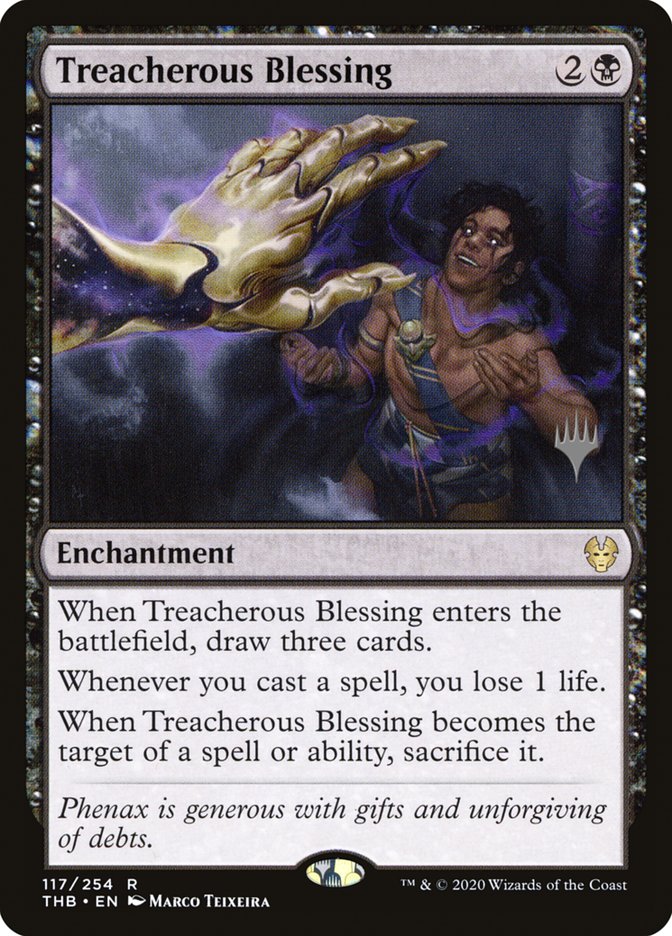 Treacherous Blessing (Promo Pack) [Theros Beyond Death Promos] | Good Games North