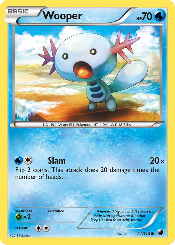Wooper (21/116) [Black & White: Plasma Freeze] | Good Games North