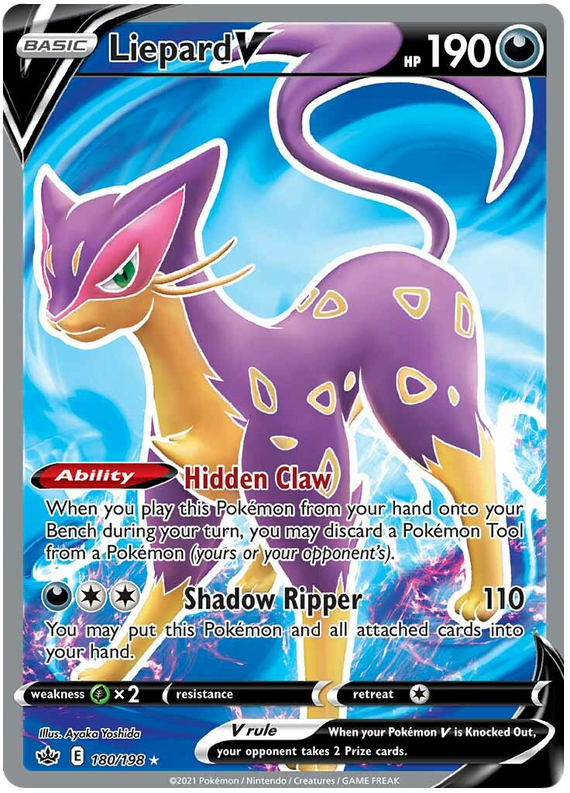Liepard V (180/198) [Sword & Shield: Chilling Reign] | Good Games North