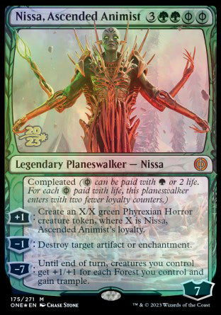 Nissa, Ascended Animist [Phyrexia: All Will Be One Prerelease Promos] | Good Games North