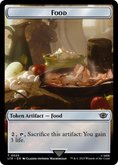 Ballistic Boulder // Food (0023) Double-Sided Token (Surge Foil) [The Lord of the Rings: Tales of Middle-Earth Tokens] | Good Games North