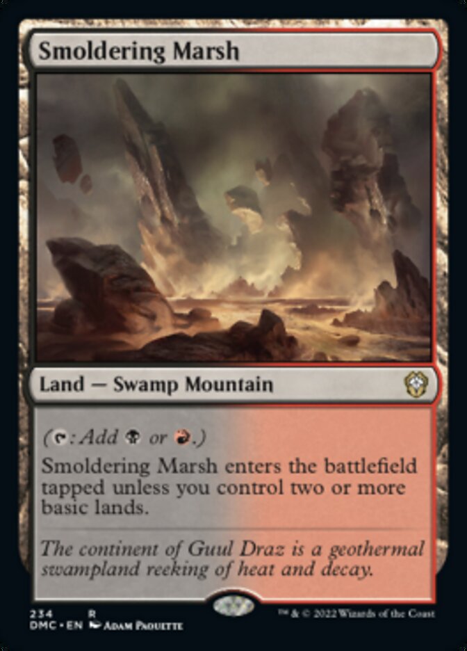 Smoldering Marsh [Dominaria United Commander] | Good Games North