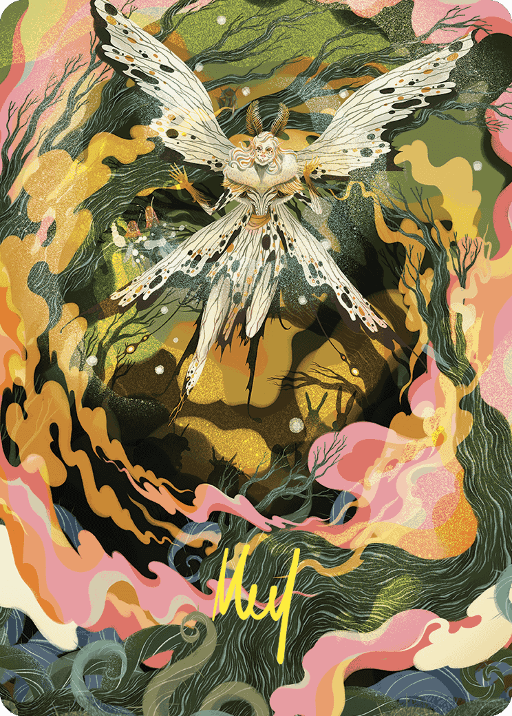 Greater Auramancy Art Card (Gold-Stamped Signature) [Wilds of Eldraine Art Series] | Good Games North