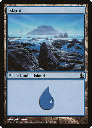 Island (305) [Commander 2011] | Good Games North