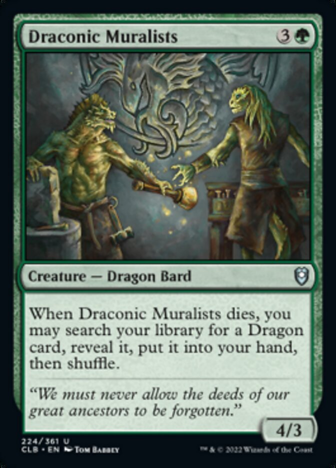 Draconic Muralists [Commander Legends: Battle for Baldur's Gate] | Good Games North