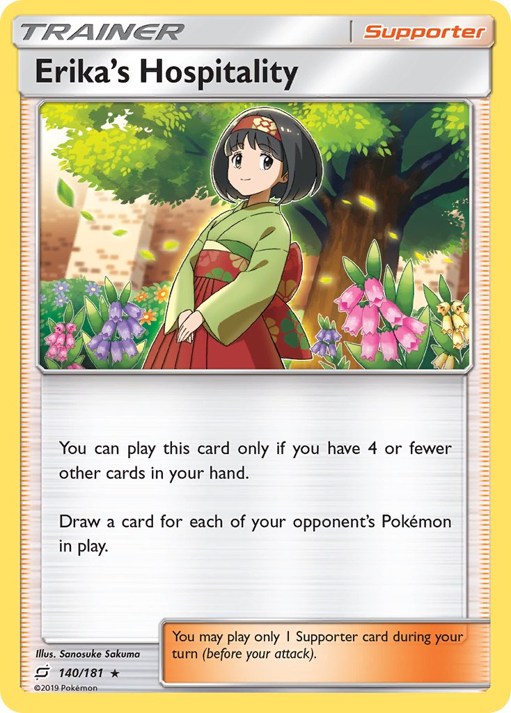 Erika's Hospitality (140/181) (Theme Deck Exclusive) [Sun & Moon: Team Up] | Good Games North