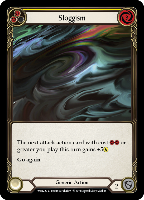 Sloggism (Yellow) [WTR222-C] Alpha Print Rainbow Foil | Good Games North