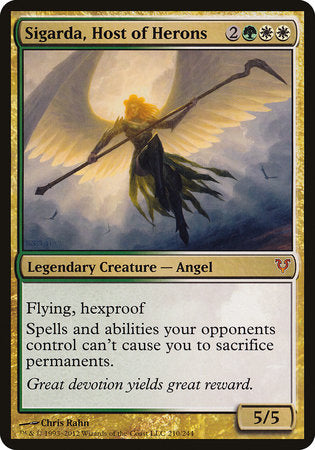 Sigarda, Host of Herons (Oversized) [Open the Helvault] | Good Games North