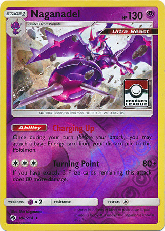 Naganadel (108/214) (League Promo) [Sun & Moon: Lost Thunder] | Good Games North