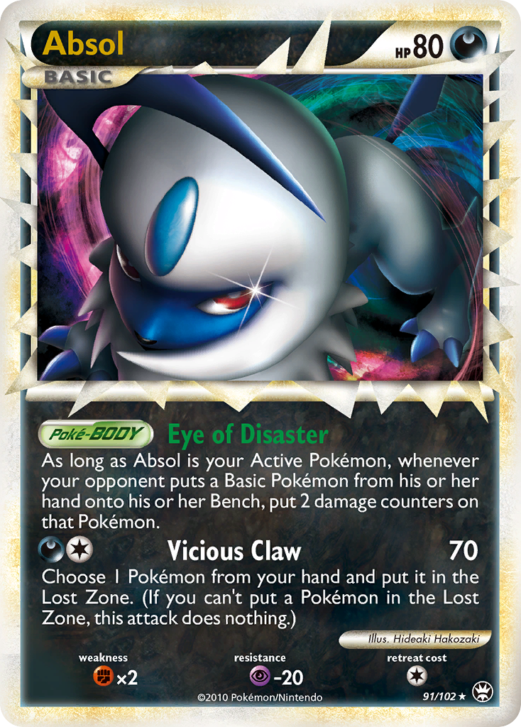 Absol (91/102) [HeartGold & SoulSilver: Triumphant] | Good Games North