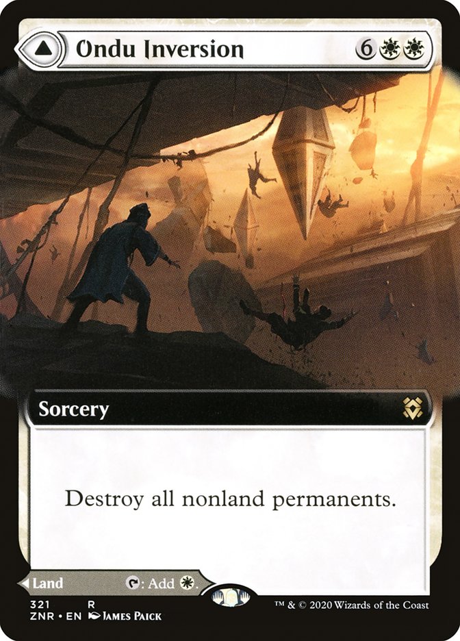 Ondu Inversion // Ondu Skyruins (Extended Art) [Zendikar Rising] | Good Games North