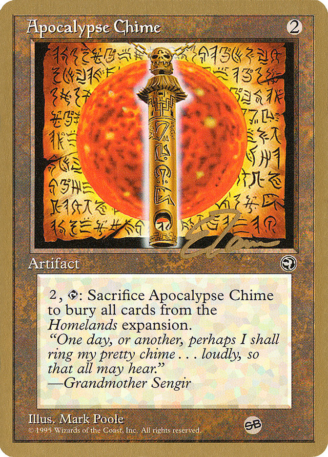 Apocalypse Chime (Eric Tam) (SB) [Pro Tour Collector Set] | Good Games North