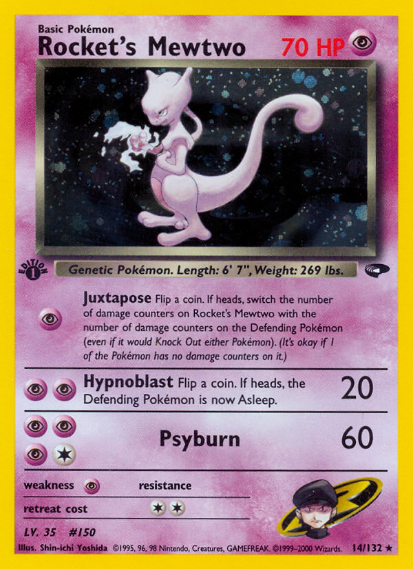 Rocket's Mewtwo (14/132) [Gym Challenge 1st Edition] | Good Games North