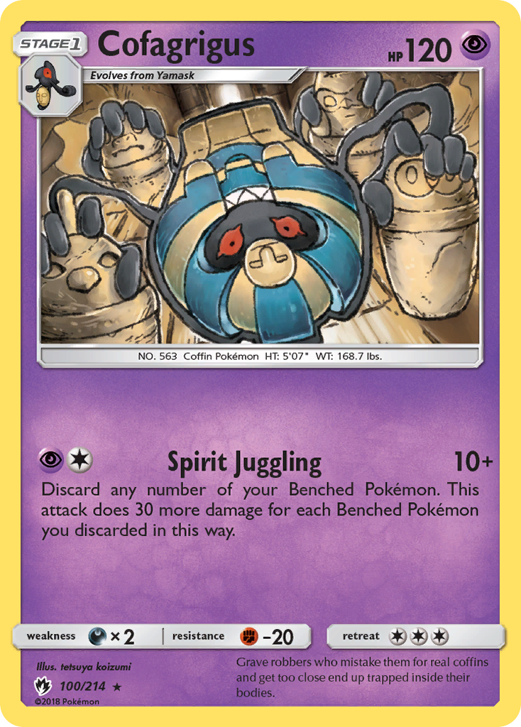 Cofagrigus (100/214) [Sun & Moon: Lost Thunder] | Good Games North