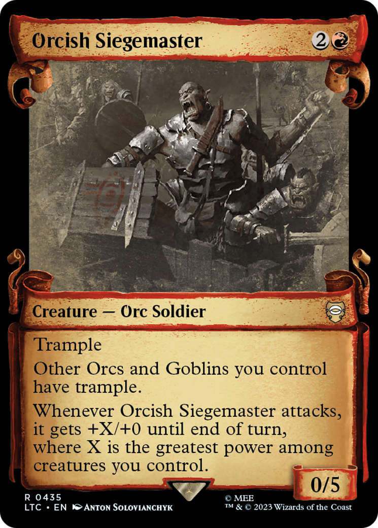 Orcish Siegemaster [The Lord of the Rings: Tales of Middle-Earth Commander Showcase Scrolls] | Good Games North