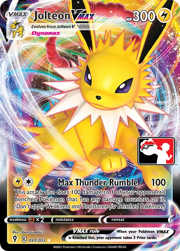 Jolteon VMAX (051/203) [Prize Pack Series One] | Good Games North