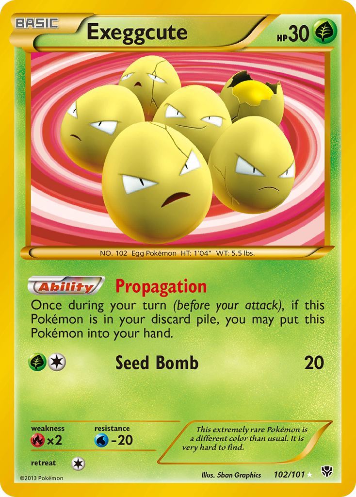 Exeggcute (102/101) [Black & White: Plasma Blast] | Good Games North