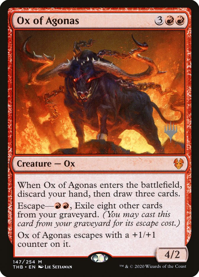 Ox of Agonas (Promo Pack) [Theros Beyond Death Promos] | Good Games North