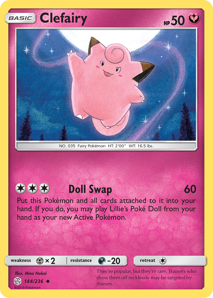 Clefairy (144/236) [Sun & Moon: Cosmic Eclipse] | Good Games North
