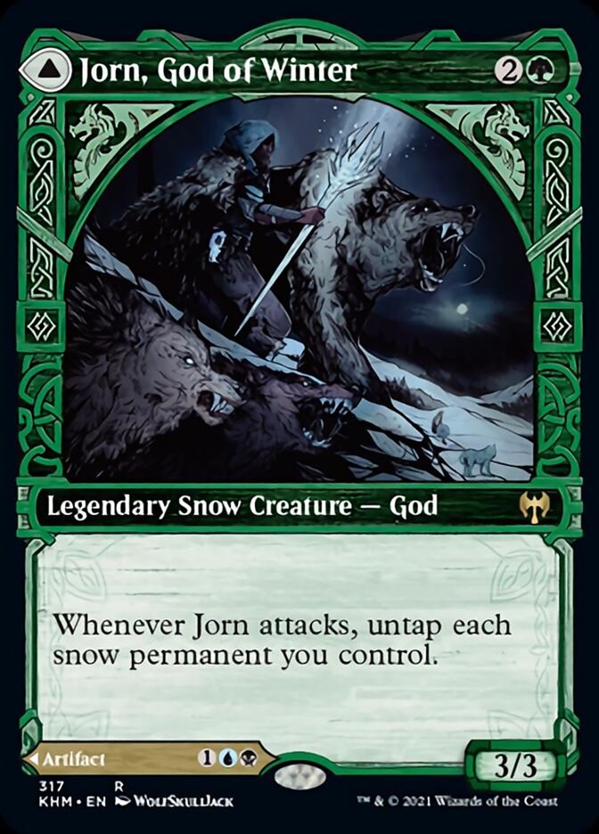 Jorn, God of Winter // Kaldring, the Rimestaff (Showcase) [Kaldheim] | Good Games North
