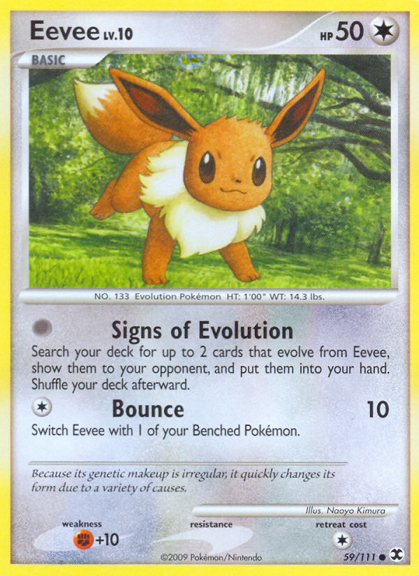 Eevee (59/111) [Platinum: Rising Rivals] | Good Games North