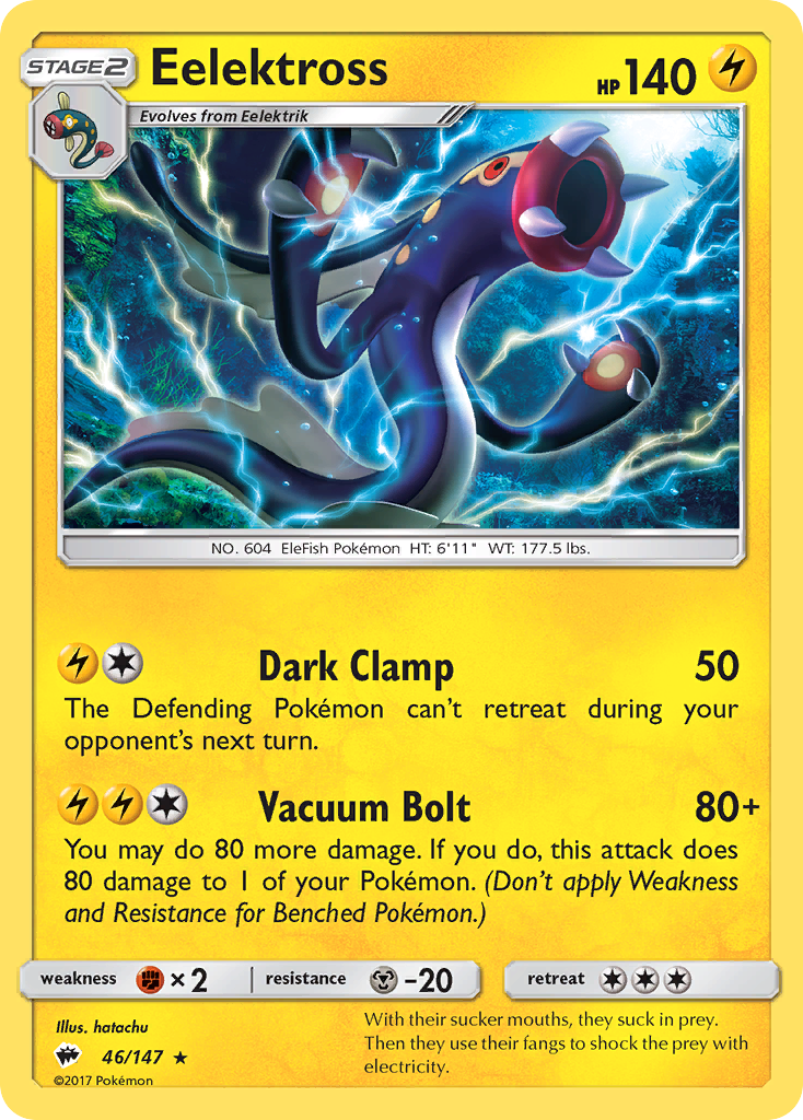 Eelektross (46/147) [Sun & Moon: Burning Shadows] | Good Games North