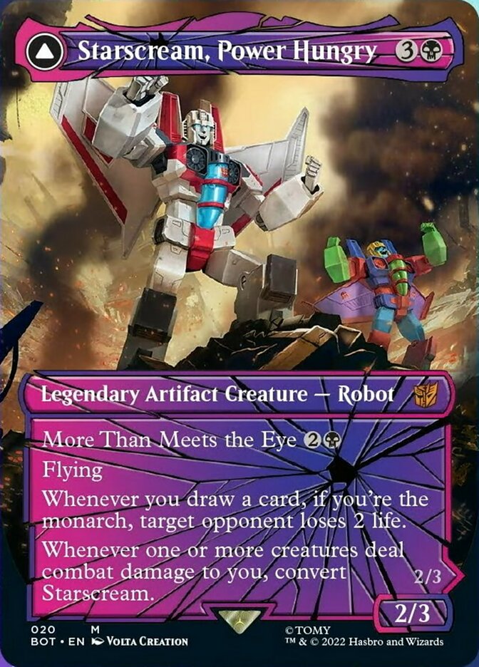 Starscream, Power Hungry // Starscream, Seeker Leader (Shattered Glass) [Universes Beyond: Transformers] | Good Games North