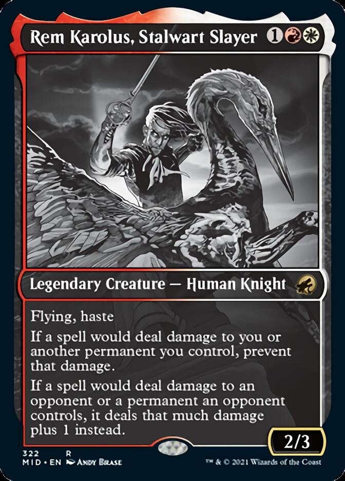 Rem Karolus, Stalwart Slayer (Showcase Eternal Night) [Innistrad: Midnight Hunt] | Good Games North