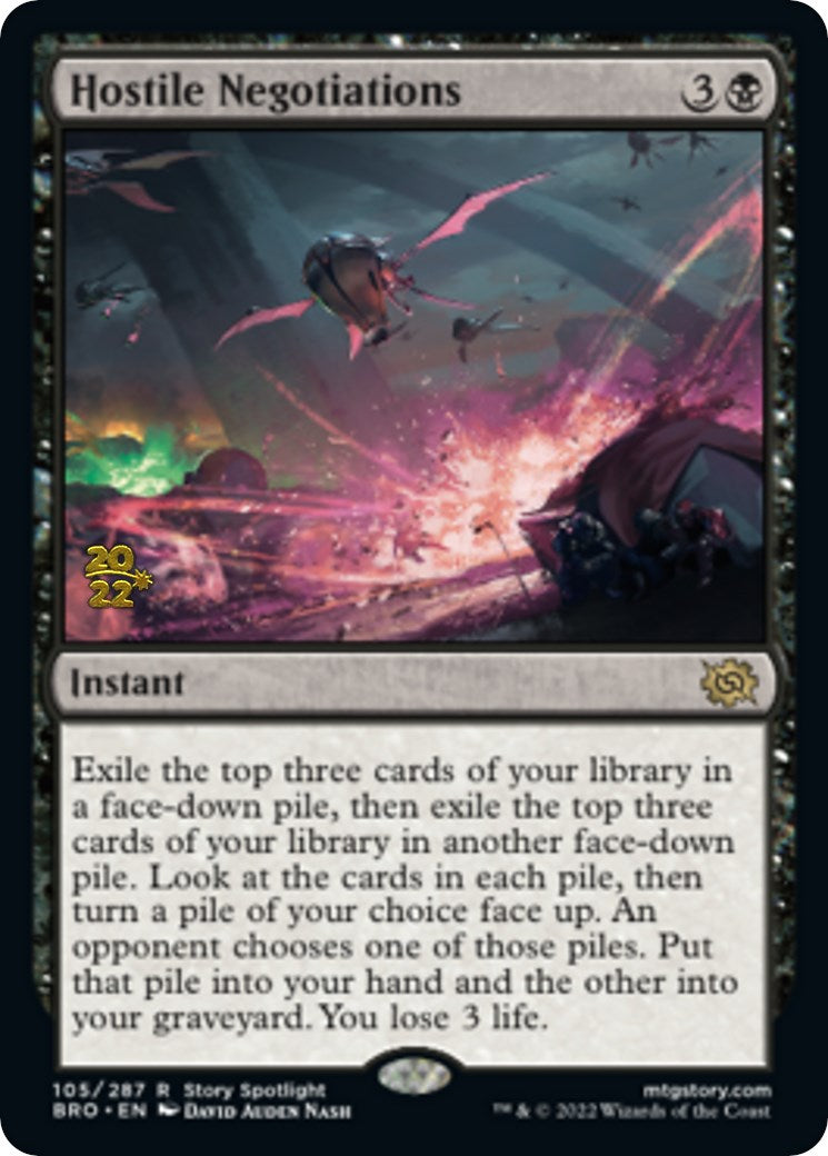 Hostile Negotiations [The Brothers' War: Prerelease Promos] | Good Games North