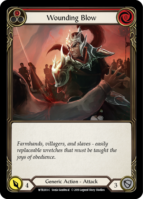 Wounding Blow (Red) [WTR203-C] Alpha Print Normal | Good Games North