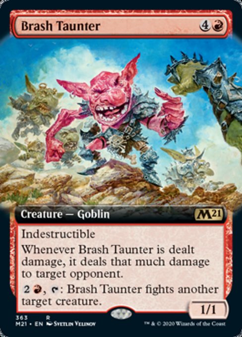 Brash Taunter (Extended Art) [Core Set 2021] | Good Games North
